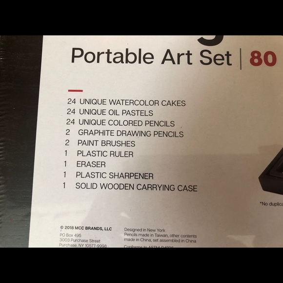 Portable art set NWOT - Picture 2 of 2